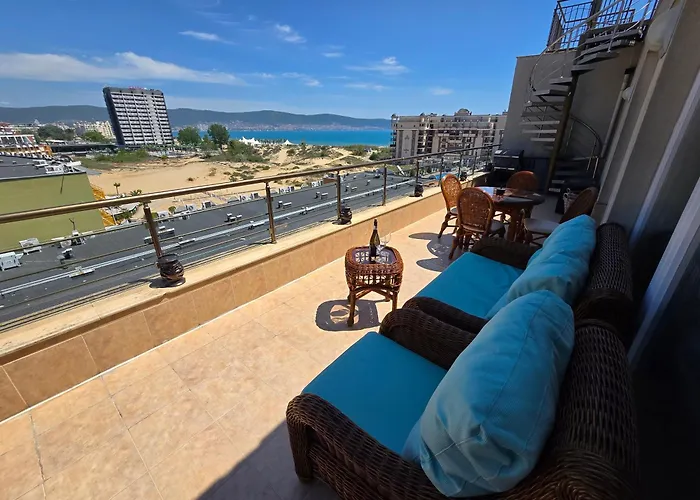Sea View Luxury Penthouse Apartamento Sunny Beach